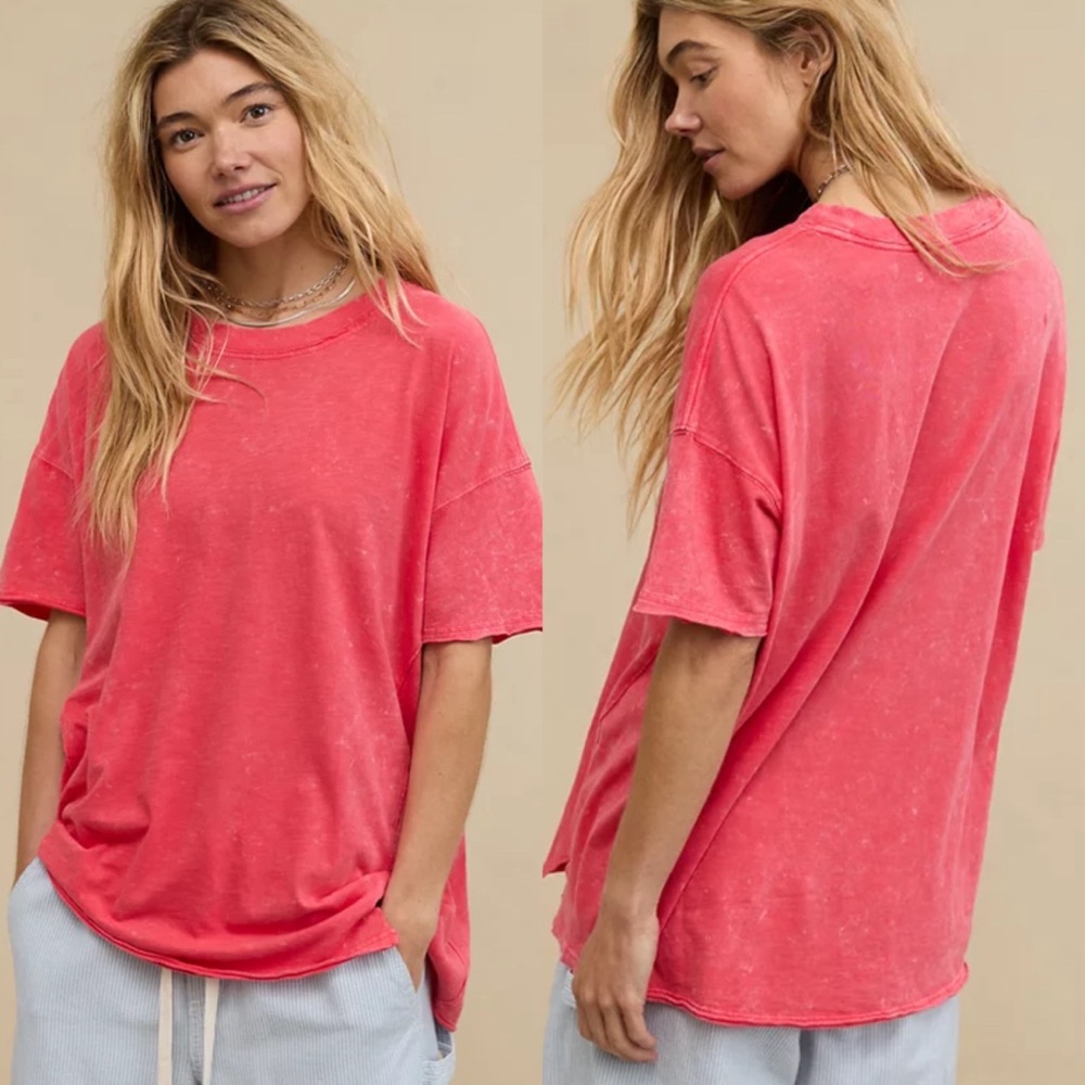 Oversized Crewneck Boyfriend T Shirt